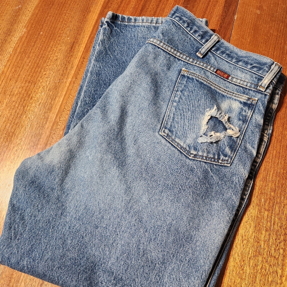 RUSTLER Classic Blue Denim Jeans Men's Sz 42/40